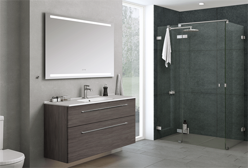 Apparatet upassende Ass Badeværelsesspejl | Køb Spejl til Badeværelset Online | VVS Comfort